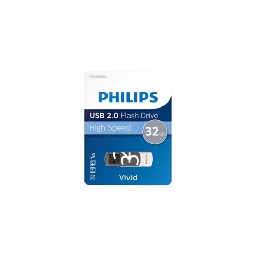 Philips Vivid 32 GB Yüksek Hızlı USB 2.0 Flash Bellek