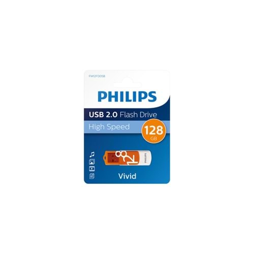 Philips Vivid 128 GB LED Göstergeli Super Speed USB 3.0 Flash Bellek