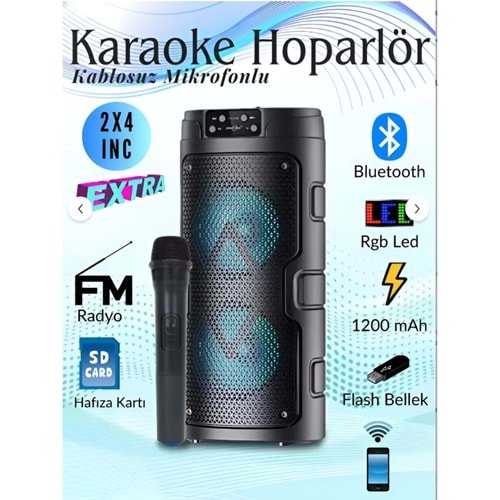 GTS-2129 Bluetooth Speaker 2 x 4 Usb/Tf Müzik Kutusu