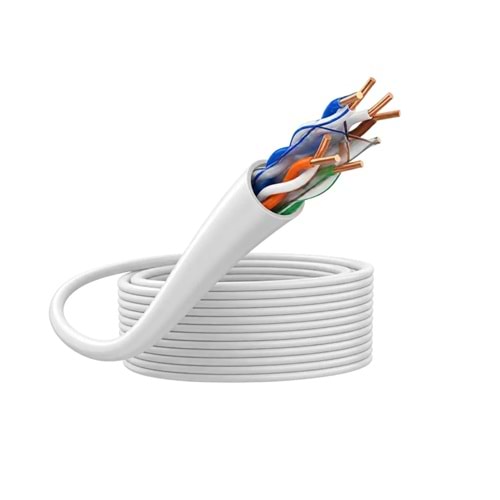 Bix C6U243050-1 İndoor UTP Cat6 4P airx1/0,50mm CCA PVC+PE JACKET 305/Roll Ethernet Kablosu