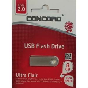 Concord 8 Gb Metal Flash Bellek