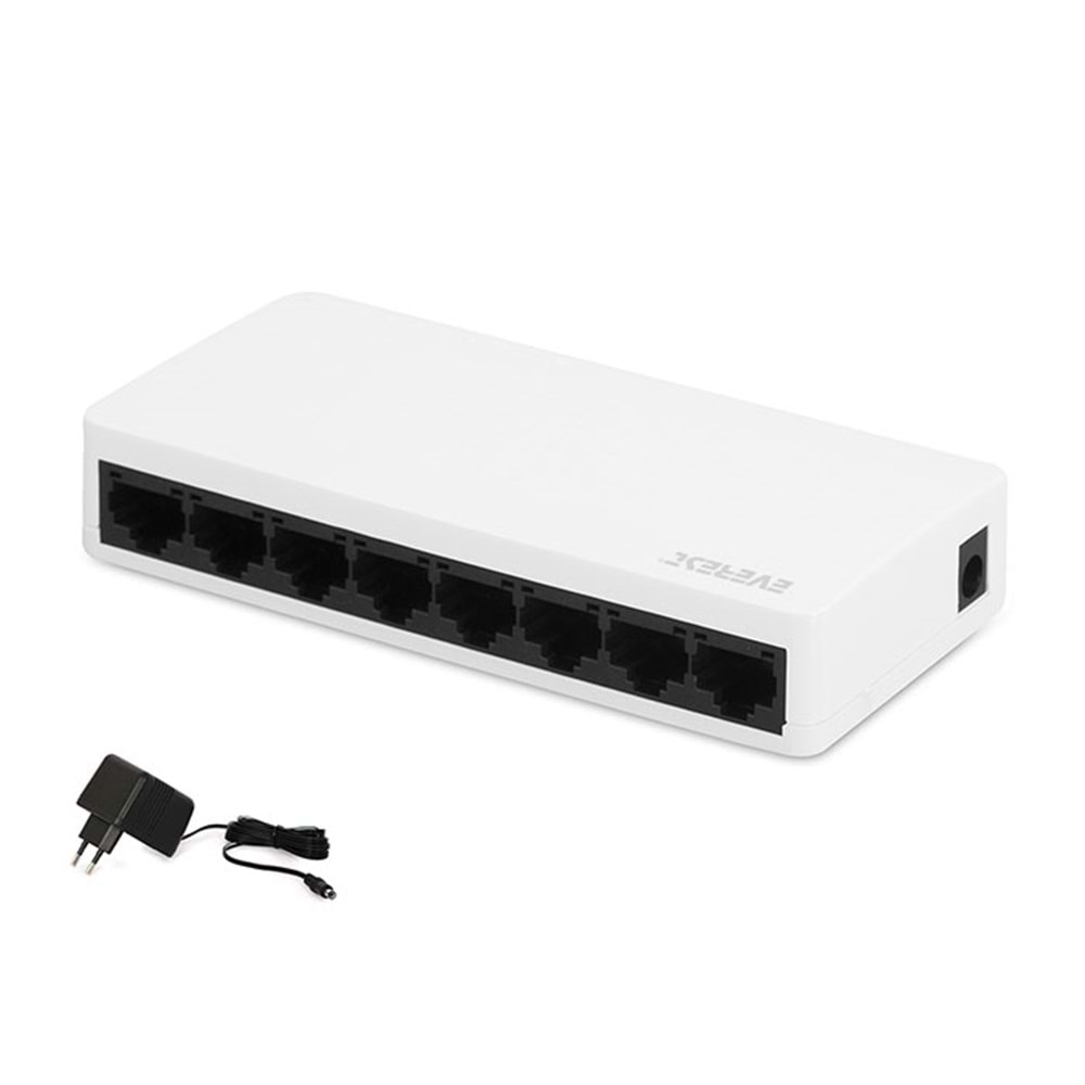 Everest Esw-108 8 Port 10/100Mbps Ethernet Switch Hub