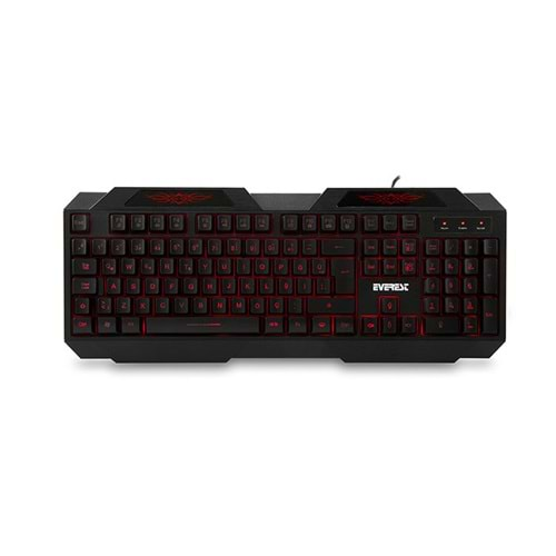 Everest Kb-115 Siyah Usb 3 Renk Aydınlatmalı Q Standart Gaming Klavye