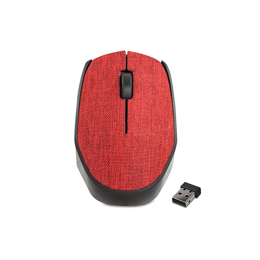Everest Km-218 Usb Kırmızı 2.4Ghz Kumaş Yüzey Kablosuz Mouse