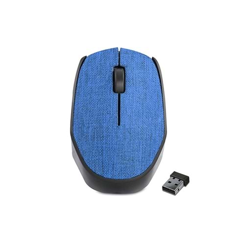 Everest Km-218 Usb Mavi 2.4Ghz Kumaş Yüzey Kablosuz Mouse