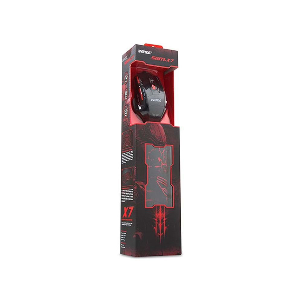 Everest Sgm-X7 Usb Siyah Gaming Mause Pad Veoyuncu Mause