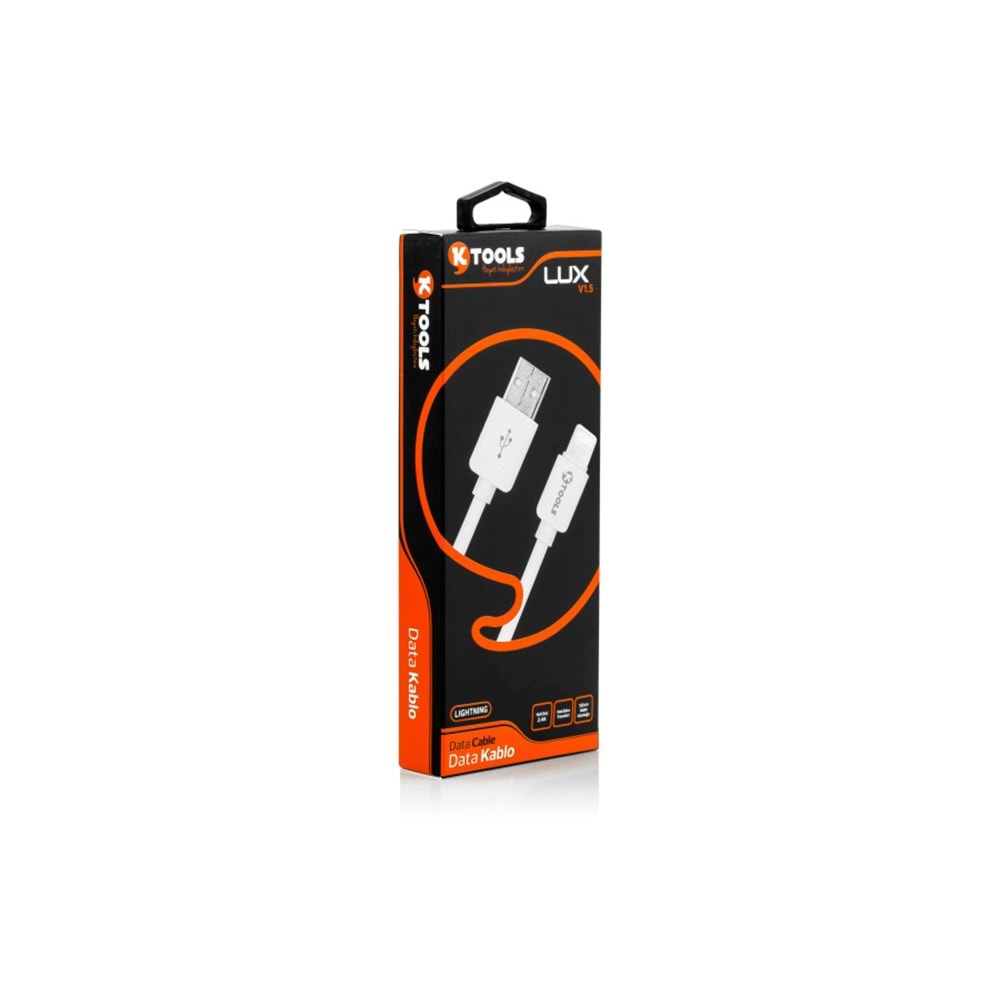 Ktools Data Kablo Iphone 1M Beyaz Lux (2017)