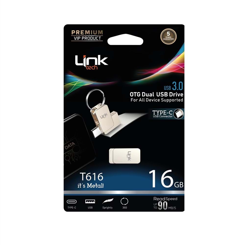 Link Tech Pro 16 Type-C Otg Gb Flash Bellek