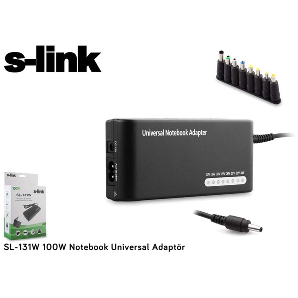 S-Link Sl-131W 100W Notebook Universal Adaptör