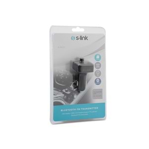 S-Link Sl-Bt231 Led Ekran Usb+Tf Desteği Çift Usb 2.4A Bluetooth Fm Transmitter