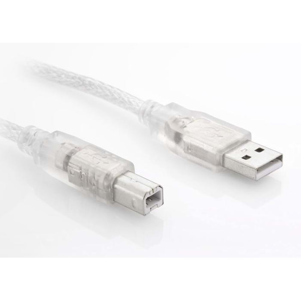 S-Link Sl-U2005 Usb2.0 5M Şeffaf Yazıcı Kablo