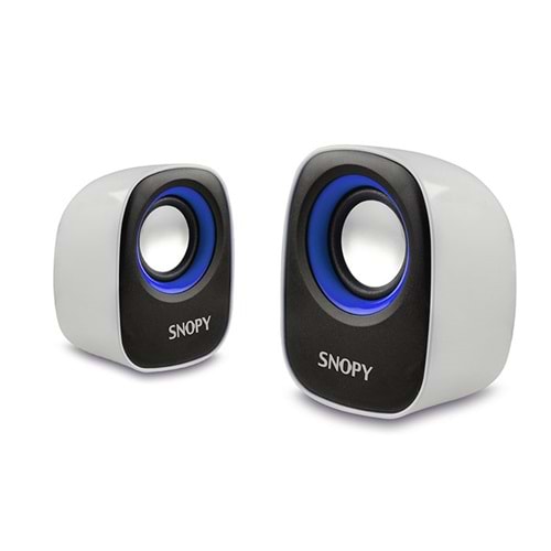 Snopy Sn-120 2.0 Beyaz/Mavi Usb Speaker