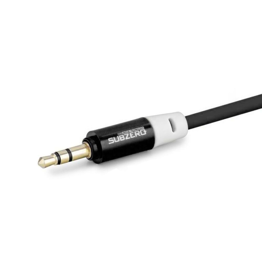 Subzero Ax35 1Mt Renkli Aux Kablo - Siyah