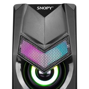 Snopy SN-X25 2.0 Multimedia RGB Işıklı 3W*2 Siyah USB Speaker