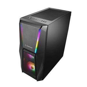 Rampage X-FORCE 3*RGB Fanlı Tempered Camlı Gaming Oyuncu Kasası