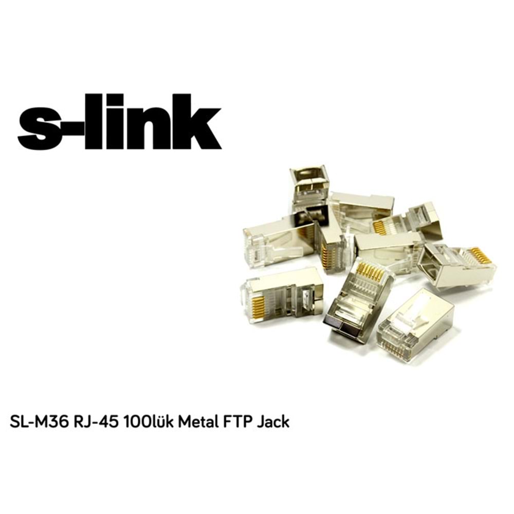S-Link SL-M36 RJ-45 100lük Metal FTP Jack