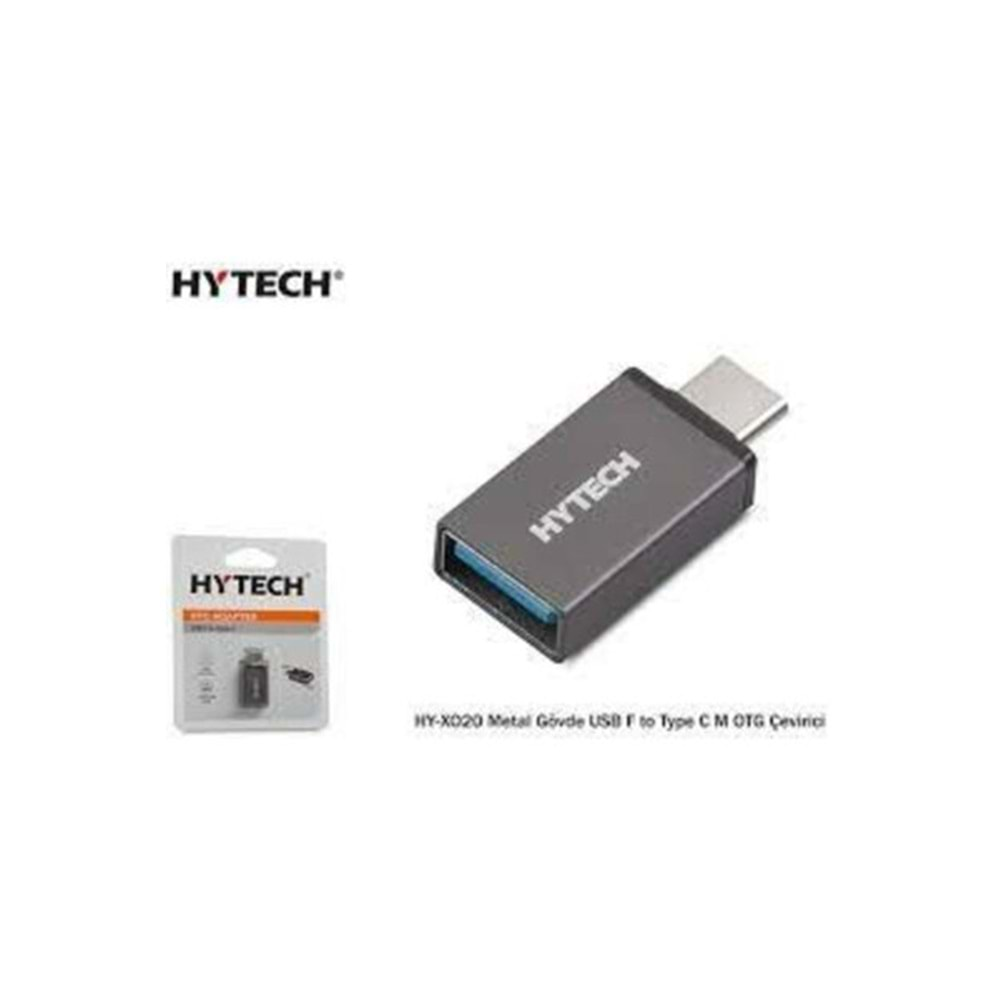 Hytech HY-XO10 Gümüş USB F to MicroUSB M Metal Gövdeli OTG Çevirici