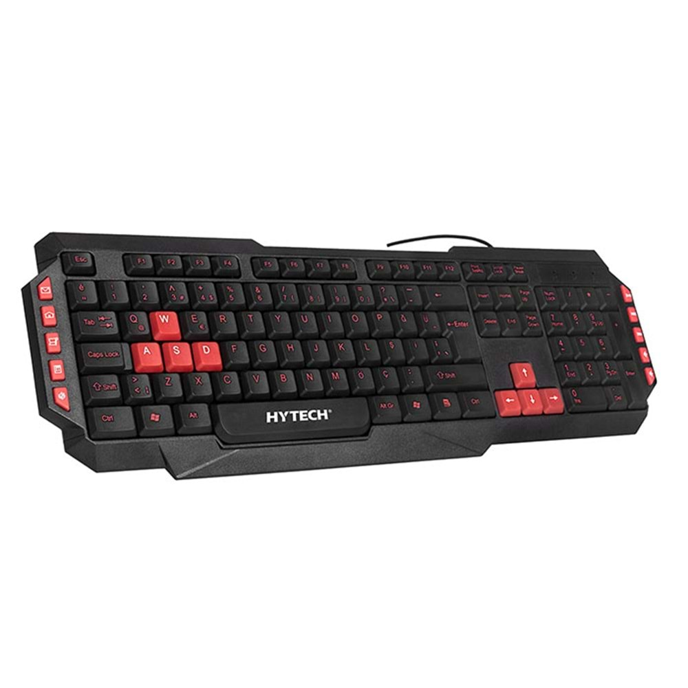 Hytech HYK-46 GAMY Siyah USB Kırmızı Tuşlu Q Gaming Oyuncu Klavyesi