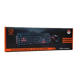 Hytech HYK-46 GAMY Siyah USB Kırmızı Tuşlu Q Gaming Oyuncu Klavyesi