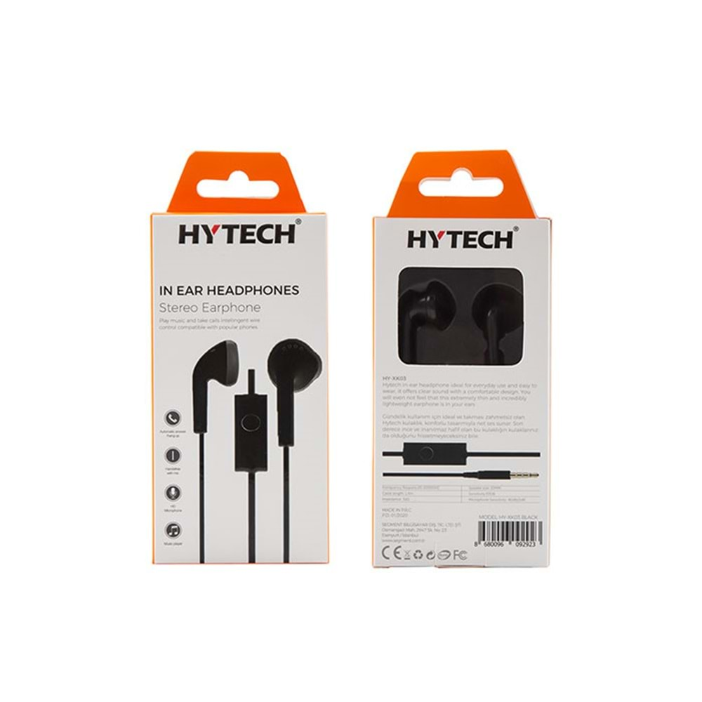 Hytech HY-XK03 Mobil Telefon Kulak içi Siyah