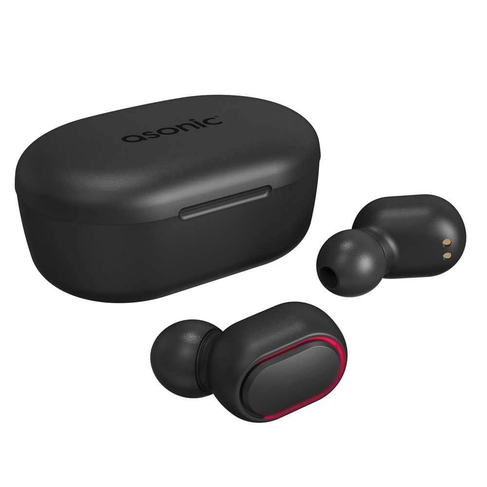 Asonic As-TWS7S Siyah Mobil Telefon Uyumlu Bluetooht