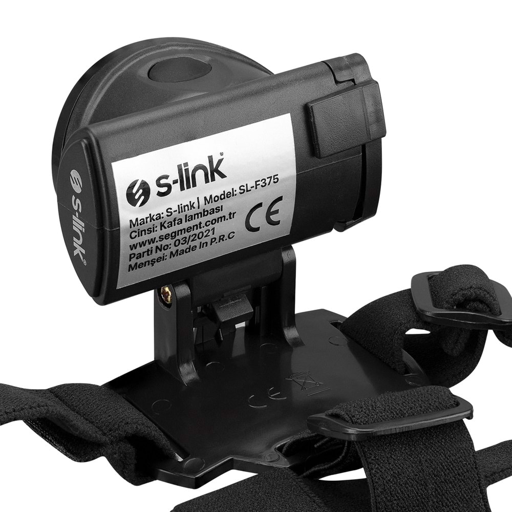S-link SL-F375 3W Cob Led Pilli Işık Ayarlı ve Modlu Kafa Lambası