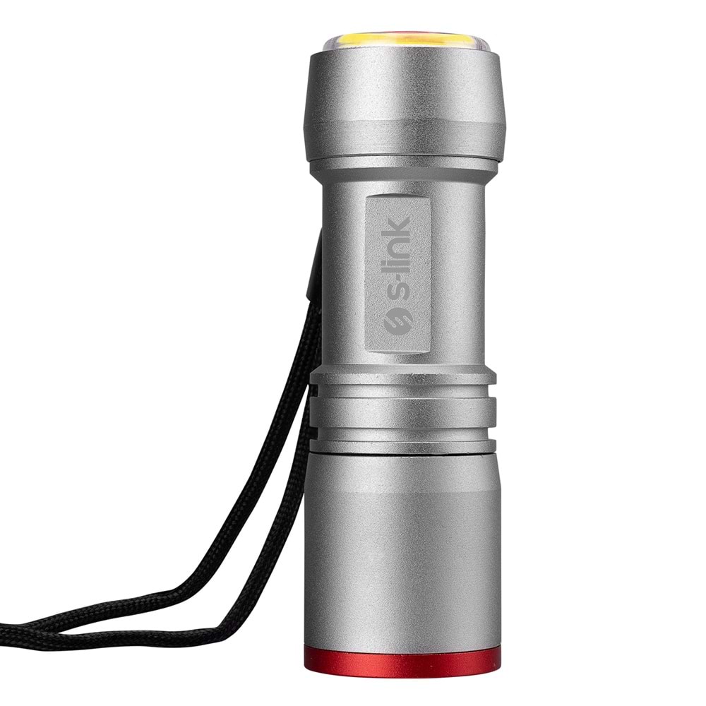 S-link SL-F850 2W COB+3W Led Pilli Işık Ayarlı Led El Feneri