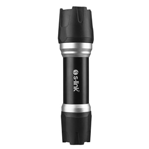 S-link SL-F855 3W Led Pilli Alt ve Üstünde Kauçuk Korumalı Led El Feneri