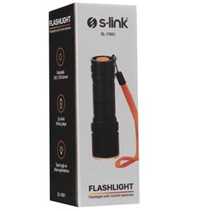 S-link SL-F861 3W Led Pilli Işık Ayarlı Led El Feneri