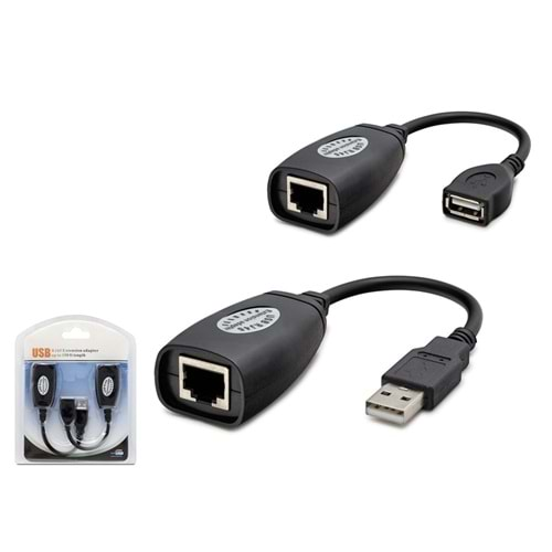 HADRON HDX5008(4461) EXTENSION ADAPTÖR USB RJ45 45MT