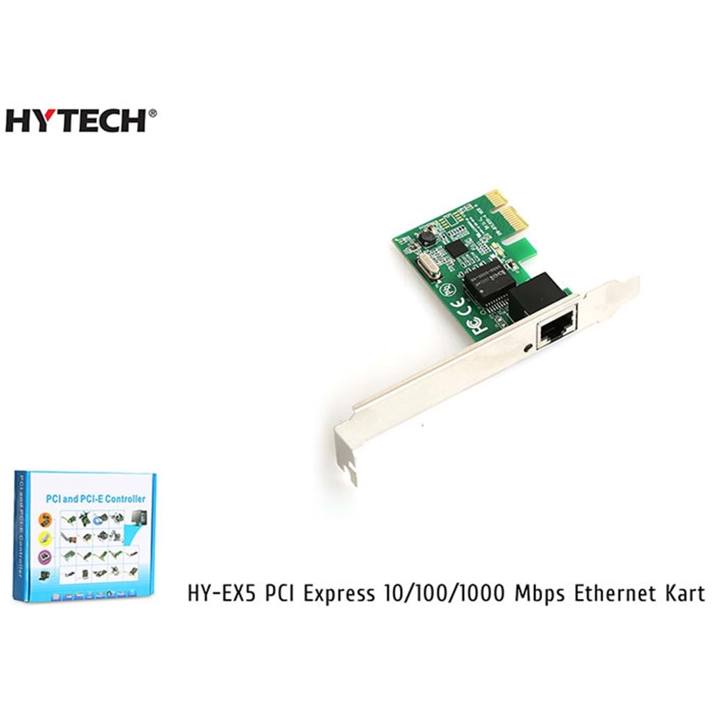 Hytech HY-EX5 PCI Express 10/100/1000 Mbps Ethernet Kart