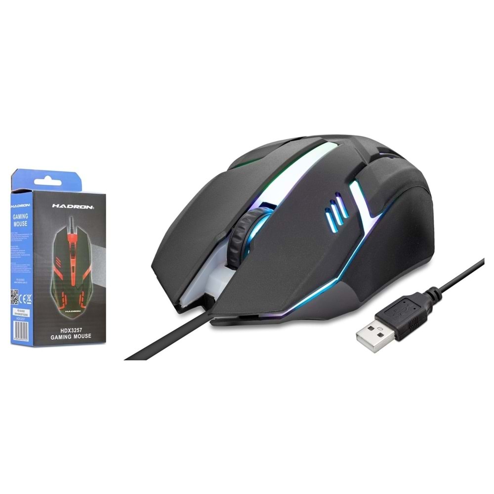 Hadron HDX3257 Mouse Kablolu Oyun Usb Ledli