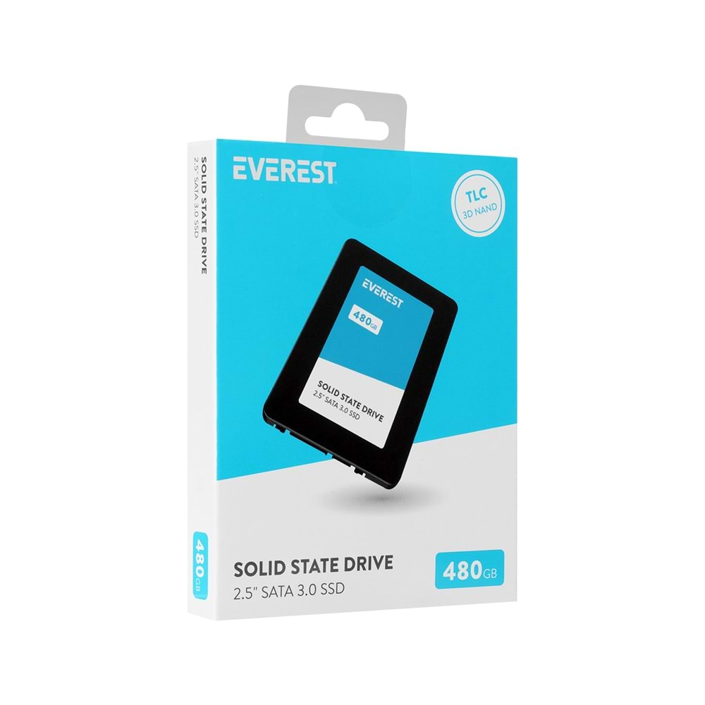 Everest ES480SH 480GB 2.5 SATA 3.0 520MB/450MB SMI+HYNIX 3D NAND Flash SSD (Solid State Drive)