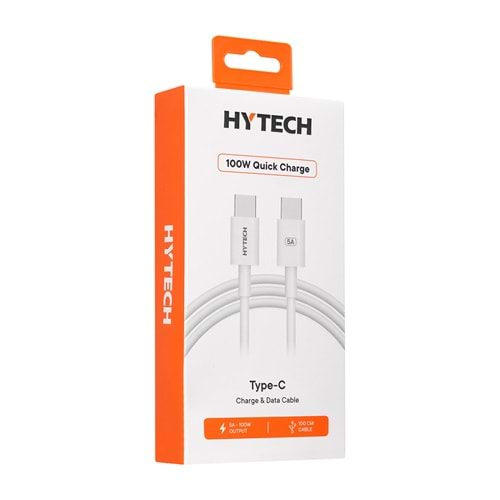 Hytech HY-XTP24 1M 5A TypeC to TypeC Hızlı Data + Sarj Kablosu