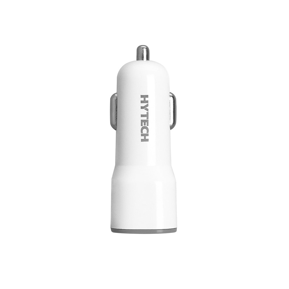 Hytech HY-X40 3.4A Hızlı Şarj 2 USB Beyaz Araç Şarj Cihazı
