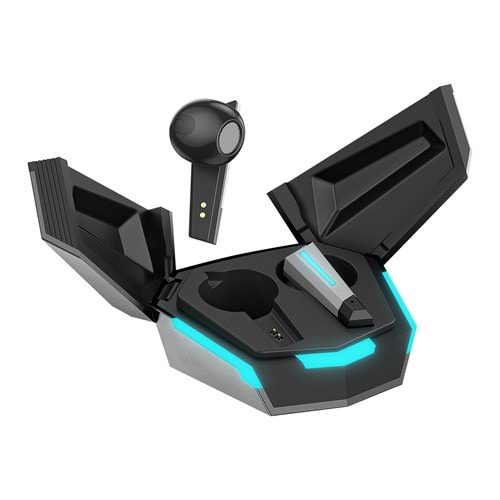 Rampage RM-TWS02G TRON T17 Gri/Siyah Mobile+PC Uyumlu Bluetooth TWS Gaming Oyuncu Mikrofonlu Kulaklık