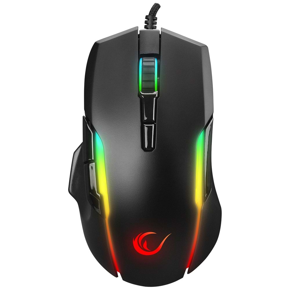 Rampage SMX-R45 ORBIT Usb Siyah 6400dpi RGB Ledli USB Oyuncu Mouse