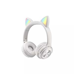 HADRON EV70 BT KULAKLIK KEDİLİ LEDLİ