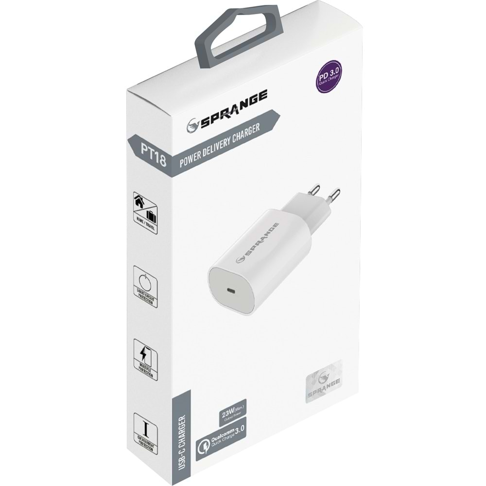 SPRANGE PTD18 PD+USB 2´Li Şarj Başlığı