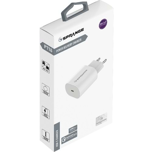 SPRANGE PTD18 PD+USB 2´Li Şarj Başlığı