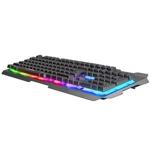 Rampage KB-R57 X-JAMMER Gökkuşağı Aydınlatmalı USB Tam Türkçe Gaming Oyuncu Klavyesi