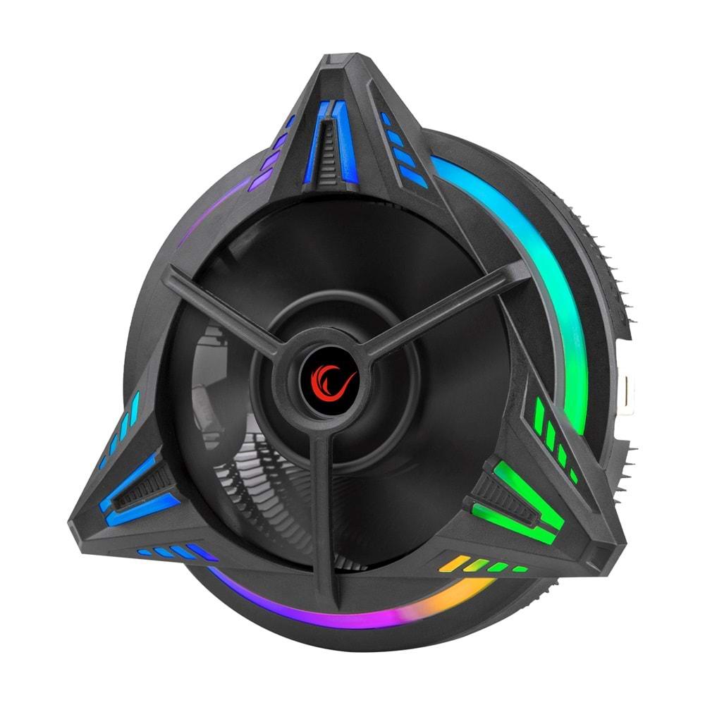 Rampage RM-C03 COOLBLADE Rainbow 43CFM 12cm Fan Intel LGA1700/AMD AM5 Uyumlu Hava Soğutmalı CPU Fan