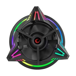 Rampage RM-C03 COOLBLADE Rainbow 43CFM 12cm Fan Intel LGA1700/AMD AM5 Uyumlu Hava Soğutmalı CPU Fan