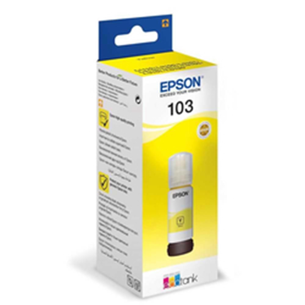 Epson 103 (Orijinal) 70 Ml. Mürekkep Y-Yellow