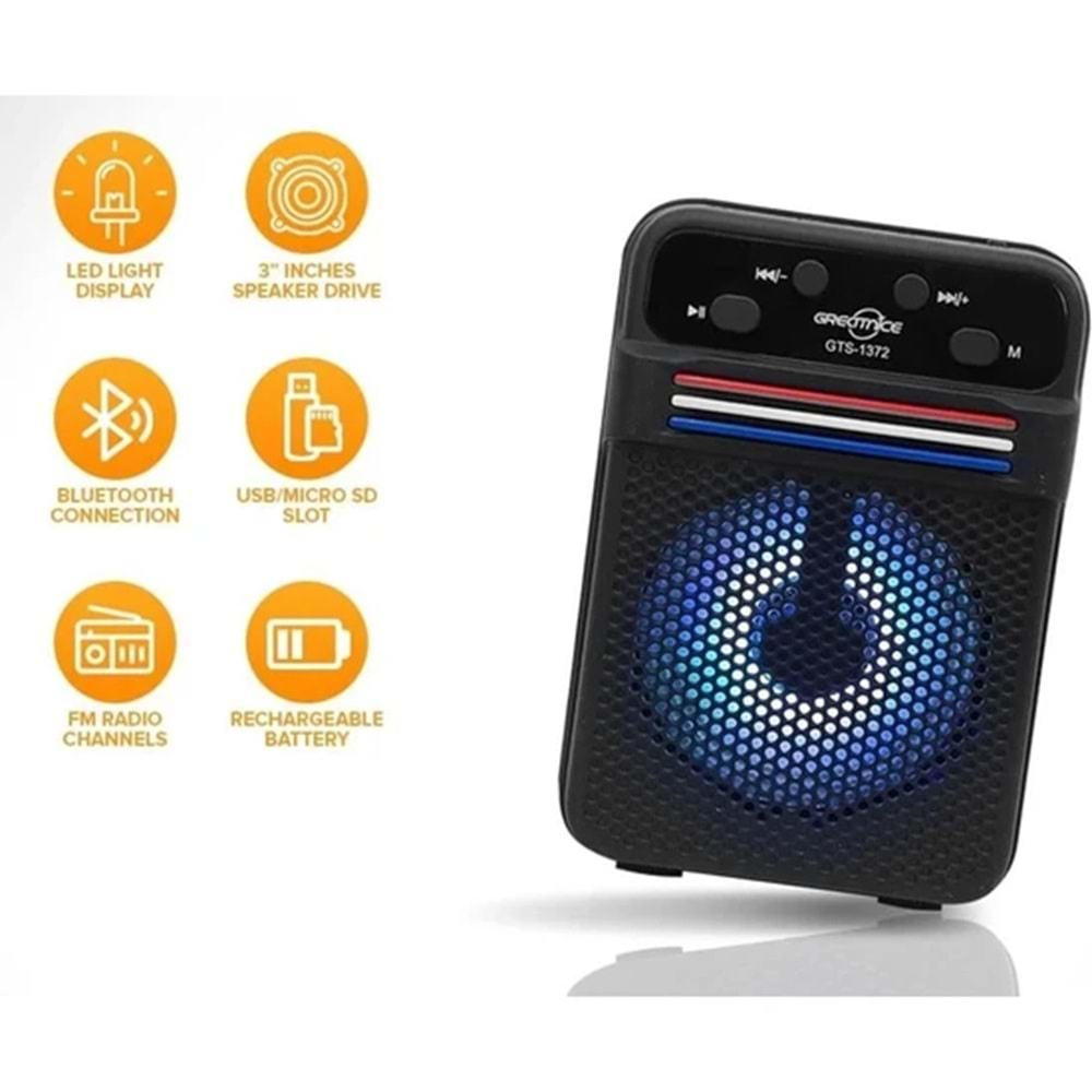 Tastech Carbon GTS-1372 Blootood Speaker