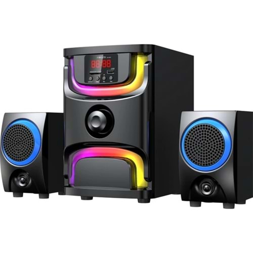 Mikado MD-96BT 2+1 40W Siyah Multimedya FM/BT/SD/USB Speaker Hoparlör