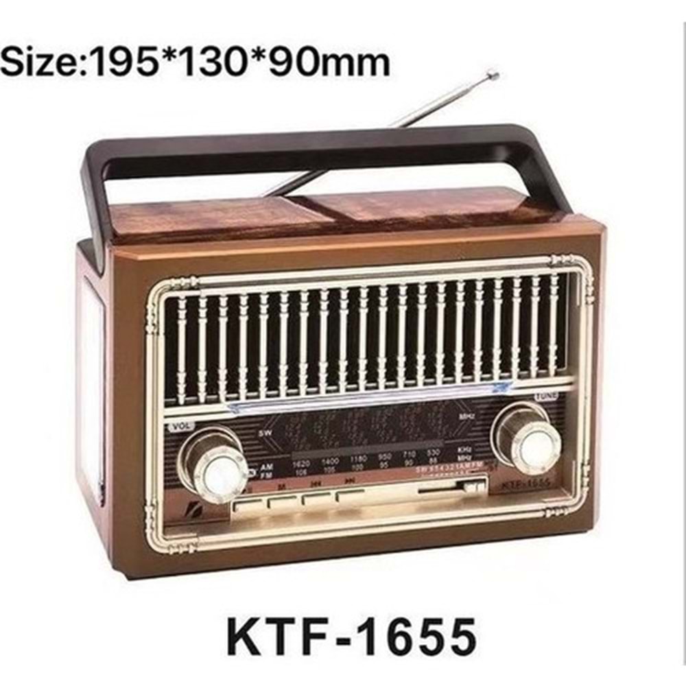 Tastech Carbon KTF-1655 Blootood Radyo