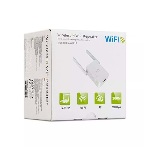 PIX-LINK LV-WR13 WI-FI REPEATER/AP 300MBPS ÇİFT ANTEN BEYAZ