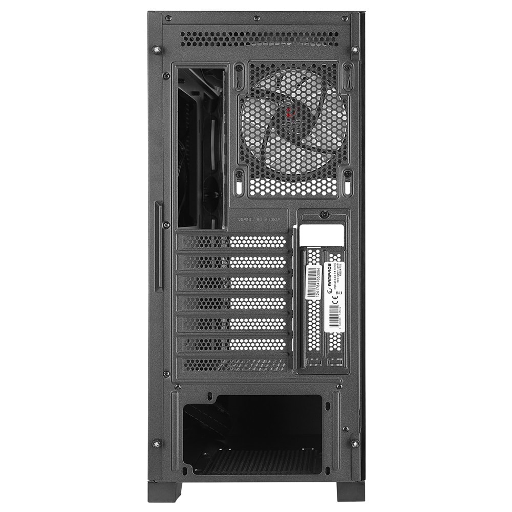 Rampage HYDRA V3 BLACK Temperli Camlı Siyah 7*12cm RGB Fan ATX Mid-T Exclusive Gaming Oyuncu Kasası