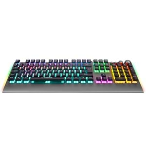 Rampage KB-R210 FAVORY Rainbow Aydınlatmalı Kristal Red Switch Mekanik Gaming Oyuncu Klavyesi